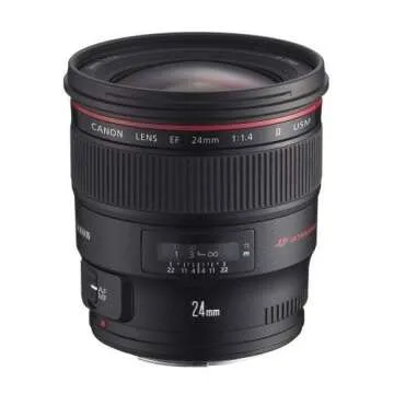 Canon EF 24mm f/1.4L II USM Wide Angle Lens - Fixed (Renewed)