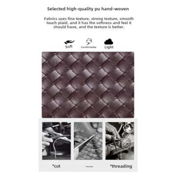 XINCHANG Elegant Woven Tote Bag - Versatile and Fashionable Handbag in Brown