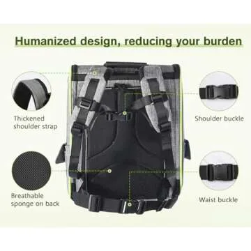 Pecute Expandable Cat Carrier Backpack for Travel