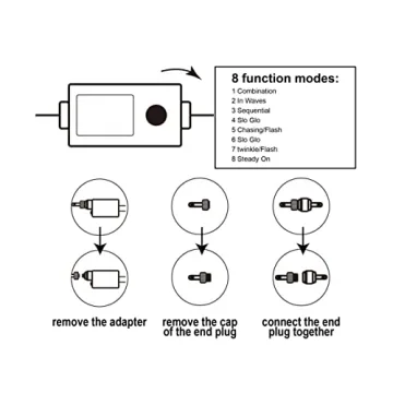 Joiedomi 271.98 FT Multicolor LED Christmas Lights