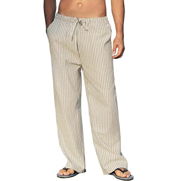 Stylish COOFANDY Beach Pants for Men - Casual Comfort