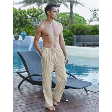 Stylish COOFANDY Beach Pants for Men - Casual Comfort