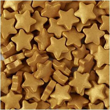 Gold Star Sprinkles - Perfect for Baking & Decorating