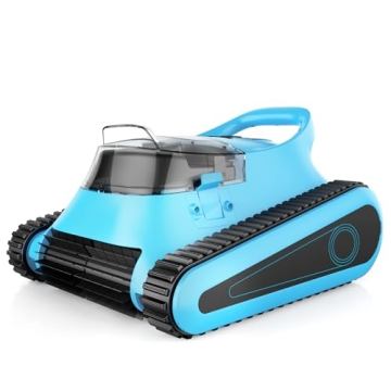 SMONET Cordless Pool Vacuum Robot: Automatic Robotic Pool Cleaner Lasts 150 Mins Wall Climbing 180W ...
