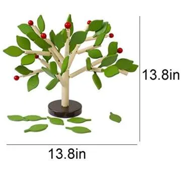 Agirlgle Creative Wood Building Blocks Tree Set