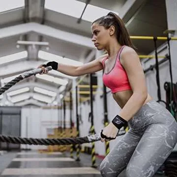 Glaring Way Neoprene Padded Weight Lifting Gloves for Men and Women - Ventilated Wrist Wrap Gloves for Athletes Gym Sessions Cycling Tracking & Sports with Full Palm Protection and Wrist Support