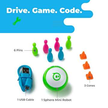 Sphero Mini (Green) - Coding Robot Ball - Educational Coding and Gaming for Kids and Teens - Bluetoo...
