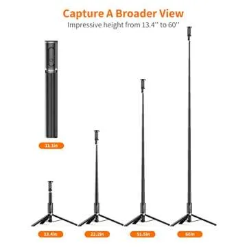 AVOSDER 60" Selfie Stick & Tripod for iPhone & Android