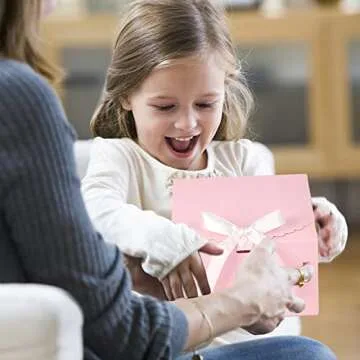 WholeMy Pink Gift Boxes 10 Pack 8x8x4 Inches, Gift Boxes with Lids for Presents, Bridesmaid Proposal Box, Pink Gift Box for Birthday, Wedding, Baby Shoer, Valentine, Christmas