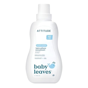 ATTITUDE Baby Fabric Softener, Plant and Mineral-Based Ingredients, HE Compatible, Vegan and Cruelty...