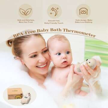 Eco-Friendly Doliwish Baby Bath Thermometer Otter – Safe and Fun Bath Time Tool
