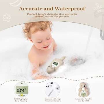 Doliwish Baby Bath Thermometer Eco-Friendly Floating Toy