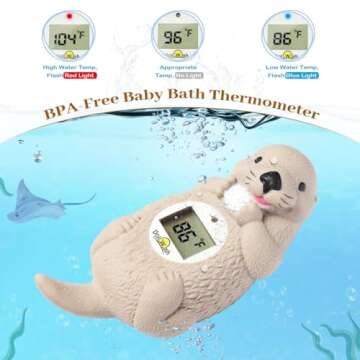 Doliwish Baby Bath Thermometer Eco-Friendly Floating Toy