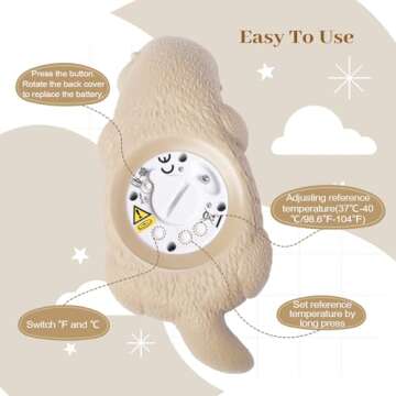 Doliwish Baby Bath Thermometer Eco-Friendly Floating Toy