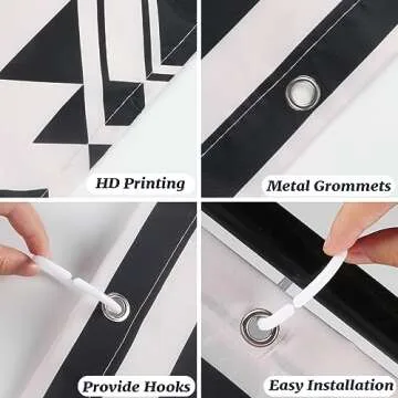 She Love Western Aztec Shower Curtain Waterproof 72x72