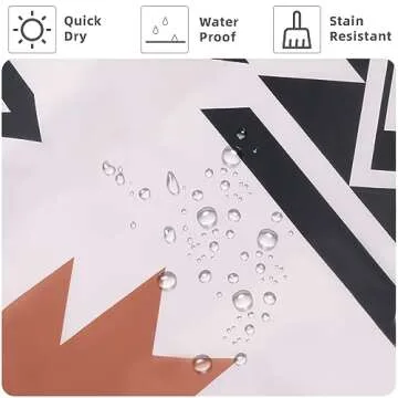 She Love Western Aztec Shower Curtain Waterproof 72x72