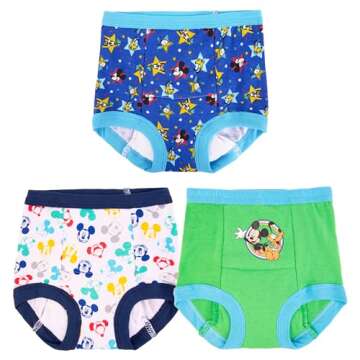 Disney Boys Mickey Mouse Potty Training Pants Multipack, 3T