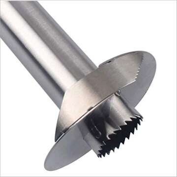 Sinrextraonry Pineapple Corer, [Upgraded, Reinforced, Thicker Blade] Newness Premium Pineapple Corer Remover, Stainless Steel Pineapple Core Remover Tool for Home Kitchen for Diced Fruit Rings