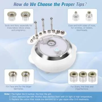 3 in 1 Diamond Microdermabrasion Machine, TopDirect Facial Skin Care Salon Equipment w/Vacuum & Spray (Strong Suction Power: 65-68cmhg)