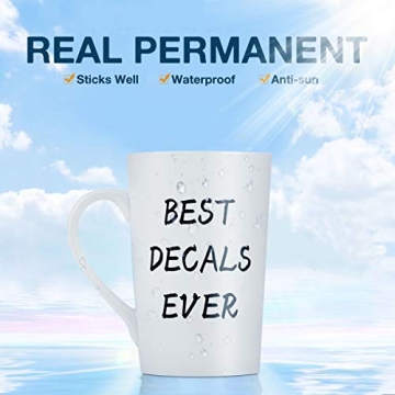 HTVRONT Black Permanent Vinyl Roll for Crafting and Decals