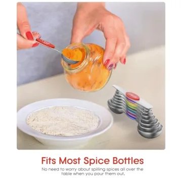 BANANABAY Magnetic Measuring Spoons Set of 8