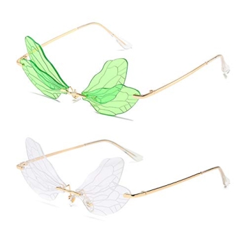 Vintage Dragonfly Wing Sunglasses - UV400 Protection, Fashion & Unique Design