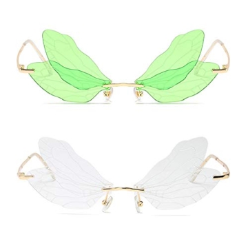 Vintage Dragonfly Wing Sunglasses UV400 Protection Fashion