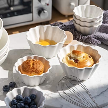 Sweejar Ramekins Set - Elegant Baking Cups for Desserts
