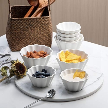 Sweejar Ramekins Set - Elegant Baking Cups for Desserts