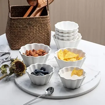 Sweejar Ramekins Set - Elegant Baking Cups for Desserts