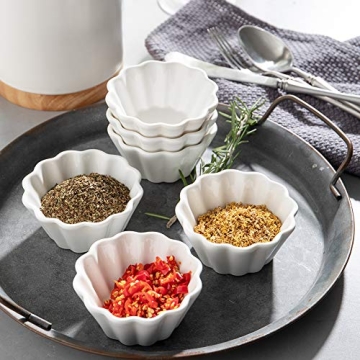 Sweejar Ramekins Set - Elegant Baking Cups for Desserts