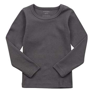 AVAUMA Baby Boys Girls Pajama Set Kids Toddler Snug fit Basic Cotton Sleepwear pjs for Daily (Charco...