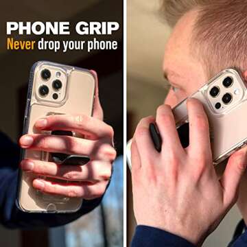 Sleek Scooch Wingback: Pop Up Grip, Stand & Car Mount