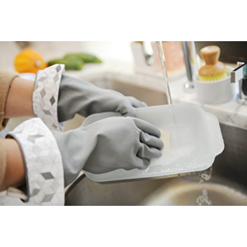 Full Circle Splash Patrol Latex Cleaning Gloves - Medium/Large