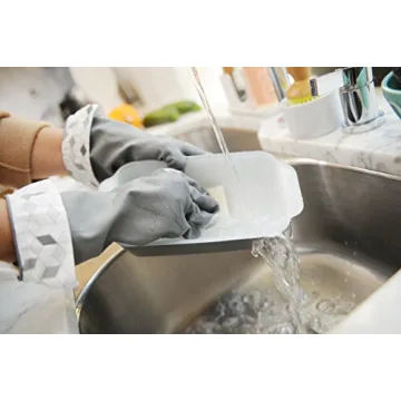 Full Circle Splash Patrol Latex Cleaning Gloves - Medium/Large