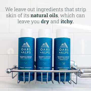 Oars + Alps Men's Premium Body Wash with Vitamin E