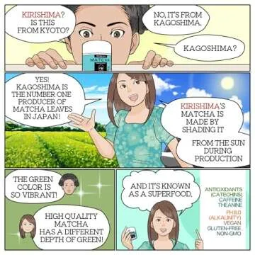 Kirishima Matcha Organic Green Tea Powder, Ceremonial Grade, Teahouse Edition Premium First Harvest, Japanese origin (1.06 Ounce Tin)