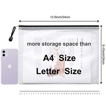 LABUK 38pcs Waterproof Zipper Pouches for All Storage Needs