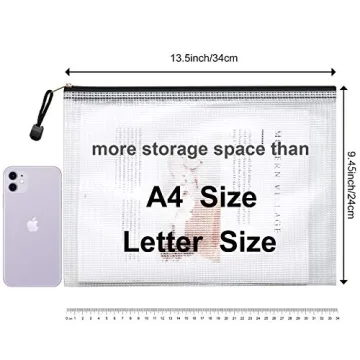 LABUK 38pcs Waterproof Zipper Pouches for All Storage Needs