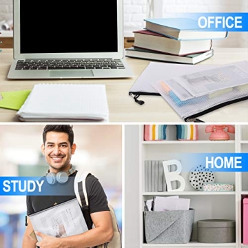 LABUK 38pcs Waterproof Zipper Pouches for All Storage Needs