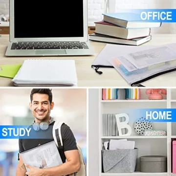 LABUK 38pcs Waterproof Zipper Pouches for All Storage Needs