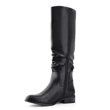 Shoe'N Tale Women's Knee High Boots with Side Zipper