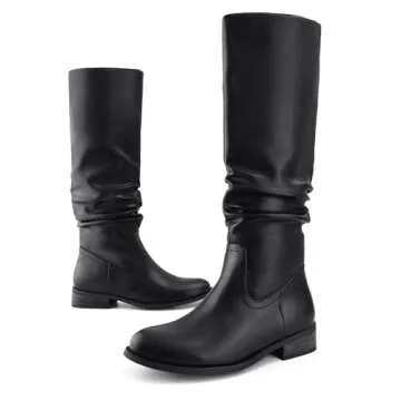 Shoe'N Tale Women's Knee High Boots with Side Zipper