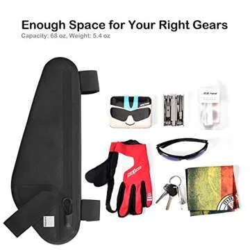 Roswheel Sahoo Race Series Bike Frame Bag Bicycle Front Top Tube Bag Triangle Pouch (122033)