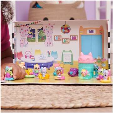Gabby’s Dollhouse Rainbow Mini Figures 12-Pack for Kids