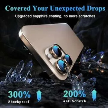 YWXTW Camera Lens Protector for iPhone 16 Pro and Max