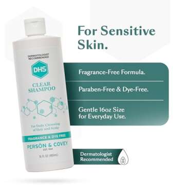 Gentle Balance with DHS Clear Shampoo for Sensitive Skin