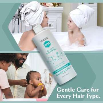 Gentle Balance with DHS Clear Shampoo for Sensitive Skin