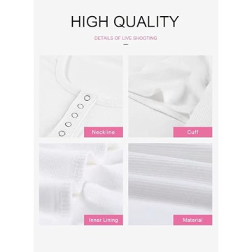 Dokotoo Women's Slimming Ribbed Scoop Neck T-Shirt