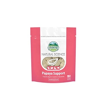 Oxbow Natural Science Papaya Support - High Fiber Digestive Health for Small Pets